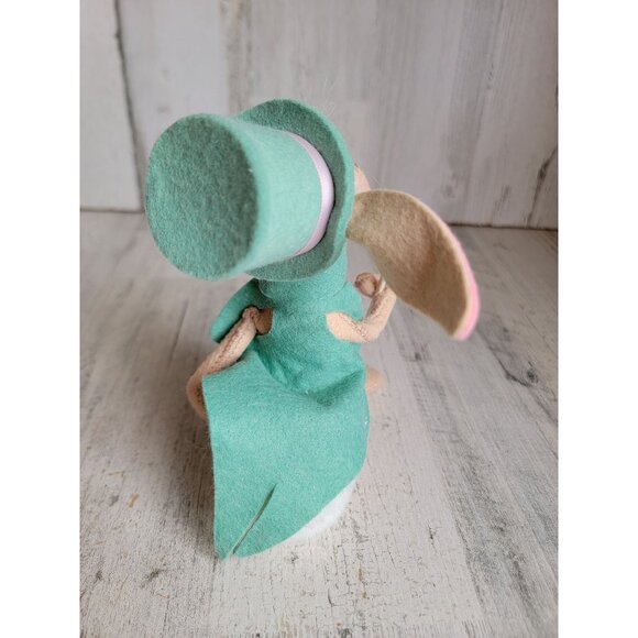 Annalee Easter bunny green hat rabbit vintage home decor plush - Picture 5 of 6